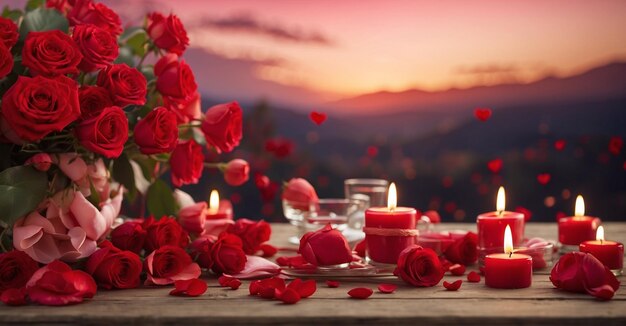 Heartfelt Backdrop Imposta l'umore per il giorno di San Valentino con uno splendido sfondo 4K con lente da 50mm