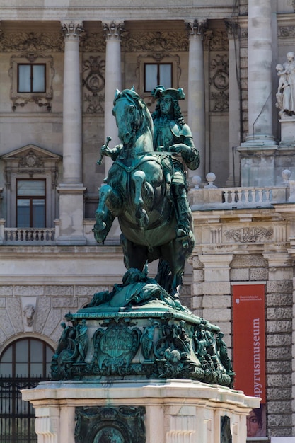 Heldenplatz nel complesso Hofburg Vienna Austria