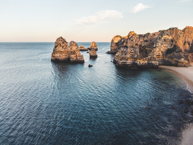 Hermosas playas de Lagos en el Algarve, Portogallo