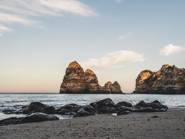 Hermosas playas de Lagos en el Algarve, Portogallo