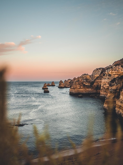 Hermosas playas de Lagos en el Algarve, Portogallo