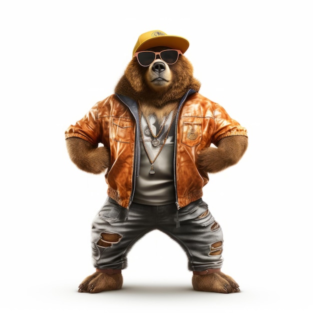 Hiphop Bear Unreal Engine Concept Art con California Grizzly