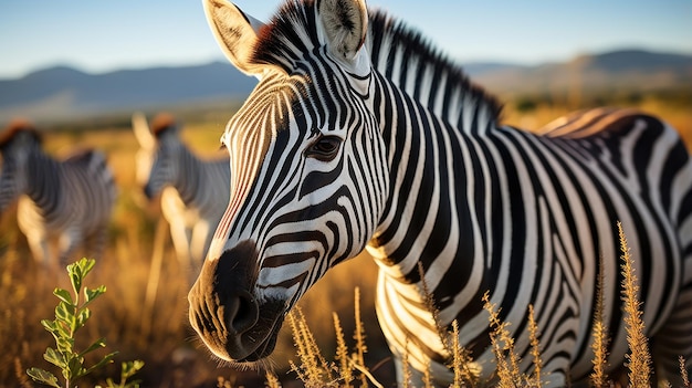 Ho sentito parlare di zebre che pascolano sulla carta da parati UHD della savana africana
