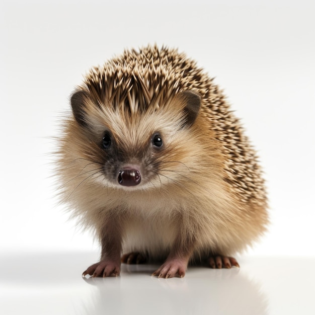 Hoglet di riccio isolato IA generativa