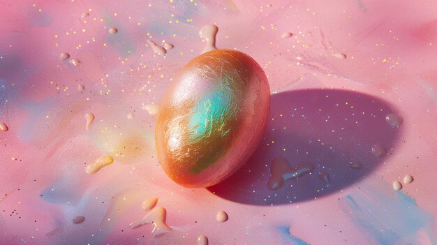 Holographic Shimmer Copy Easter Eggs dipinte nello spazio