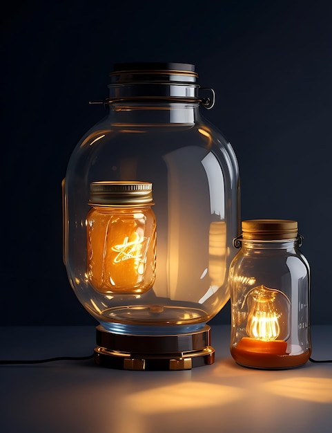 Home jar Lamp Idee di progettazione