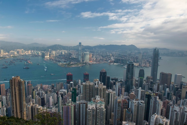 Hong Kong Cina Vista panoramica dal picco