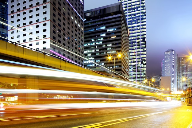 Hong Kong con traffico