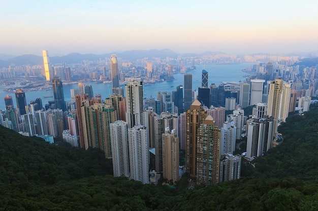 Hong Kong Panorama View dal Peak