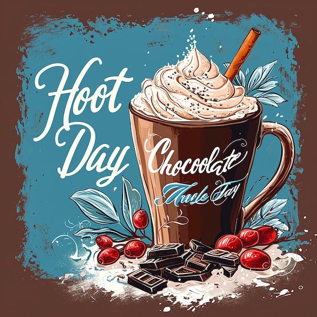 Hot Chocolate Day scritto a mano