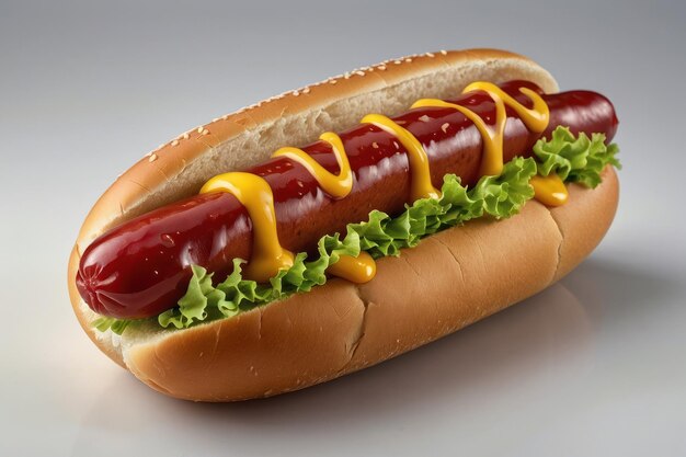 Hot dog classico con condimenti