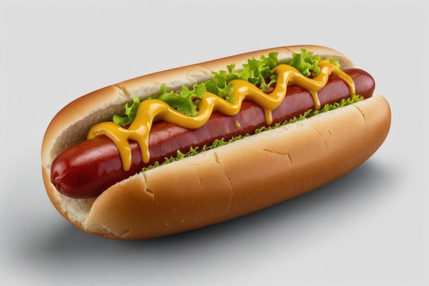 Hot dog classico con condimenti