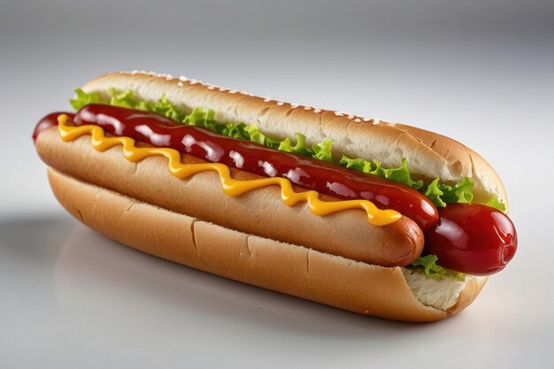 Hot dog classico con condimenti