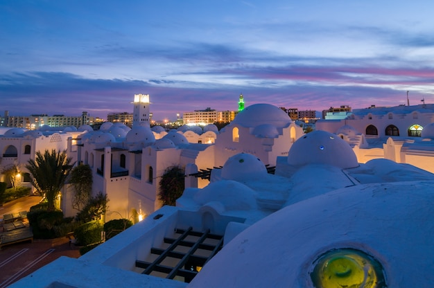 Hotel di Hurghada di notte