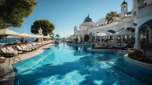 hotel di lusso bellissima piscina