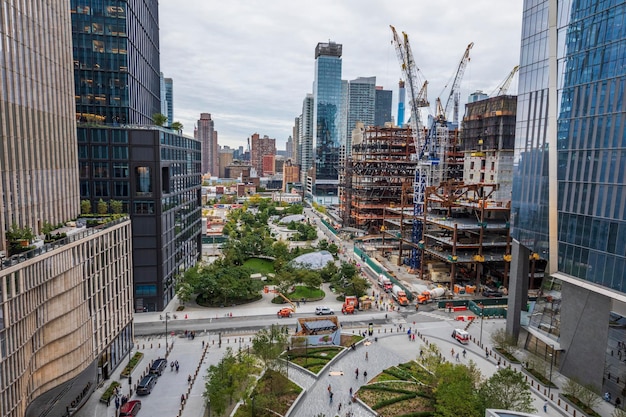 Hudson Yards Costruzione di edifici New York City USA