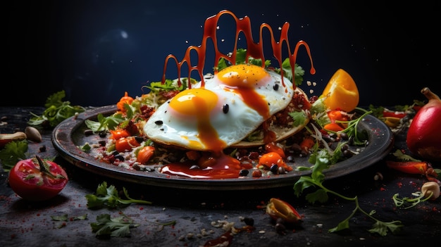 Huevos rancheros è un piatto di uova per la colazione