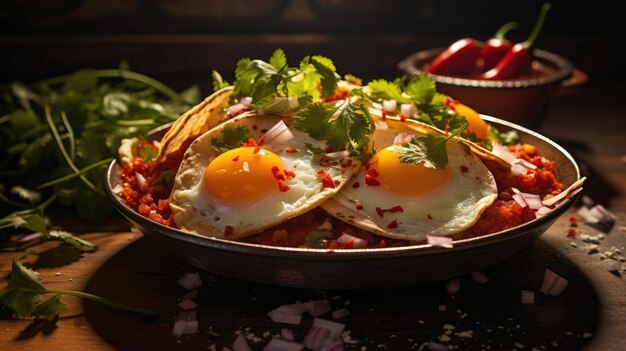 Huevos rancheros è un piatto di uova per la colazione