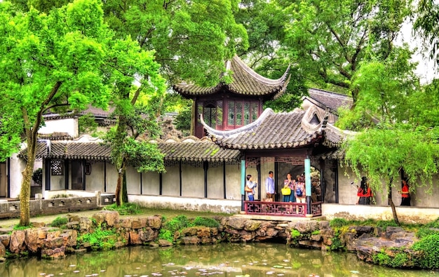 Humble Administrator's Garden il più grande giardino di Suzhou Cina sito del patrimonio dell'UNESCO