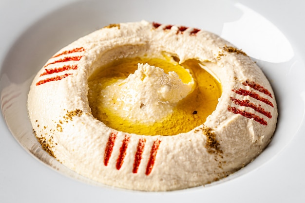 Hummus di ceci con olio d'oliva