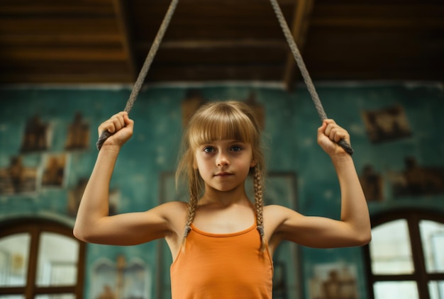 I bambini amano lo sport Uno stile di vita attivo è la chiave per la salute Uno stile di vita sano fin dalla tenera età un bambino attivo L'attività fisica esercita un corpo forte