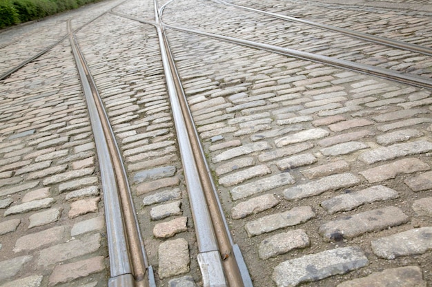 I binari del tram su Stone Street