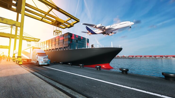 Foto i camion aerei stanno volando