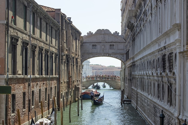 I canali di Venezia di giorno. Turismo in Italia.