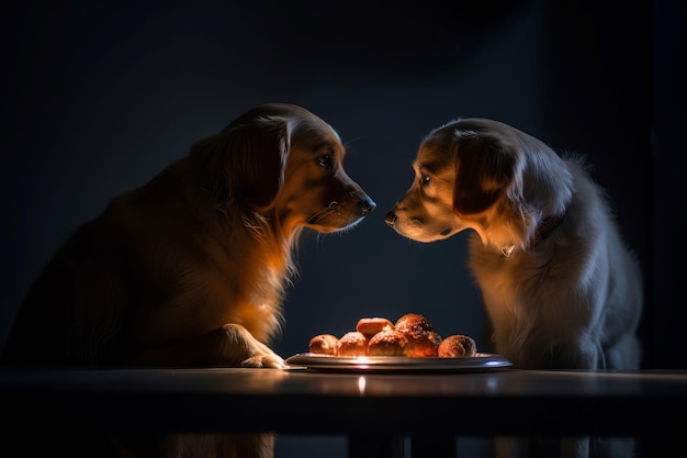 I cani adorano mangiare Genera Ai