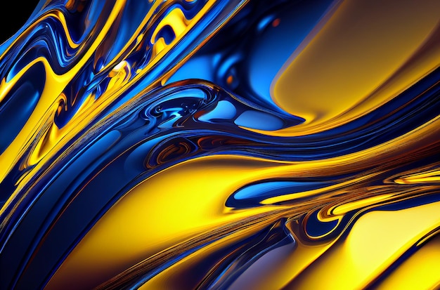 I colori sono blu e giallo Generative AI