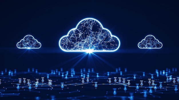 I concetti di tecnologia cloud ed edge computing supportano un gran numero di utenti