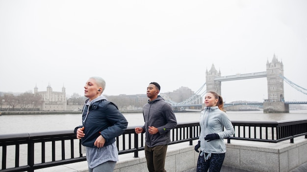 I corridori si allenano per la maratona