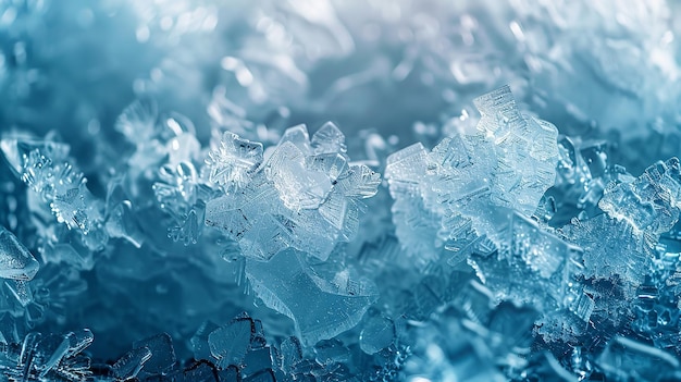 I cristalli di ghiaccio sono una forma comune di ghiaccia.
