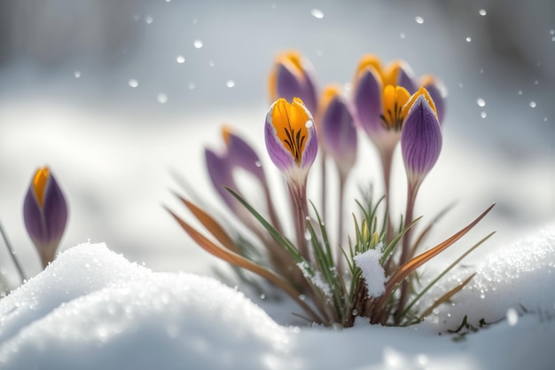 I crochi nella neve chiudono la generazione AI