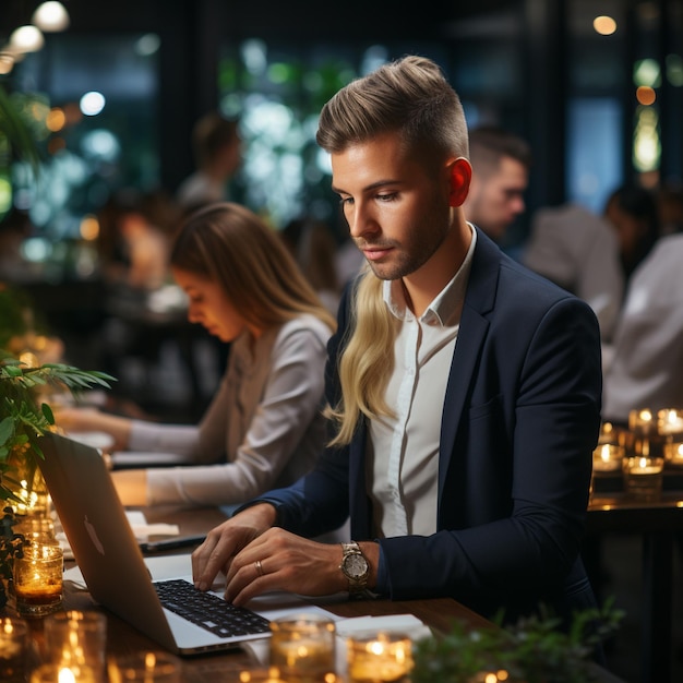 I datori di lavoro lavorano in ufficio