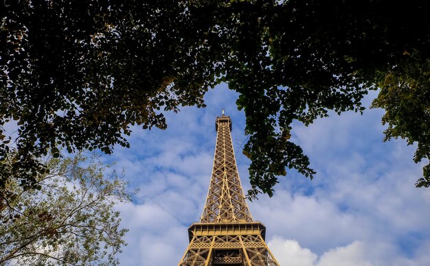 I dettagli della Torre Eiffel Parigi settembre 2017