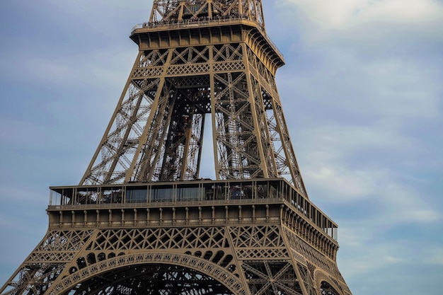 I dettagli della Torre Eiffel Parigi settembre 2017