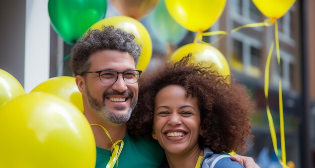 I dipendenti felici si riuniscono per festeggiare le vacanze sul posto di lavoro