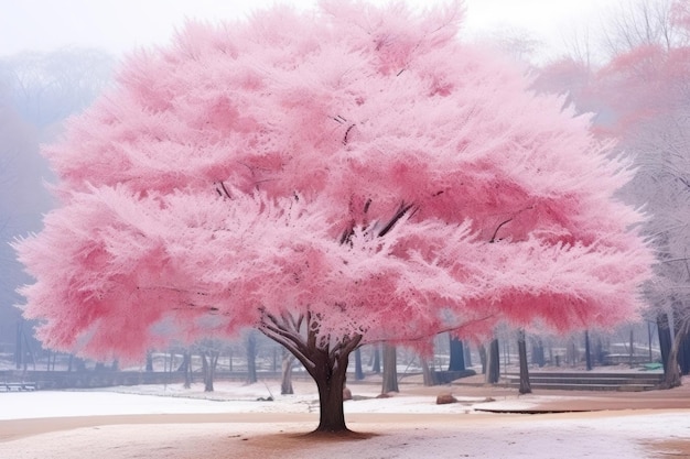 I fiori della sakura, l'albero rosa, la delizia