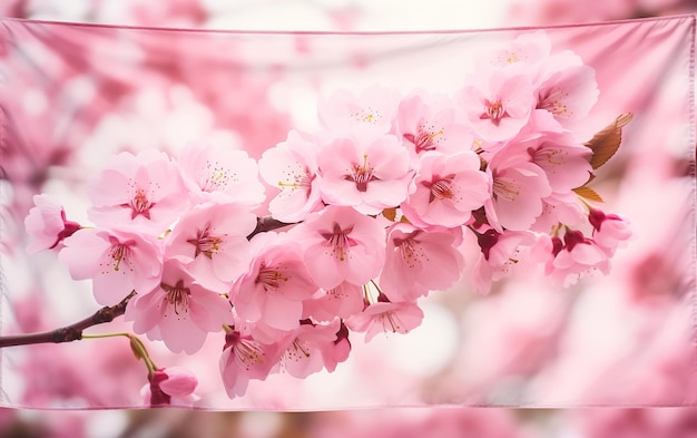 I fiori di ciliegio rosa fioriscono in primavera