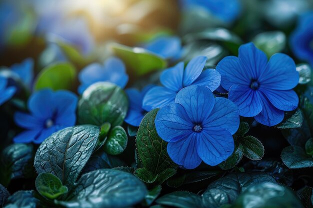 i fiori di una pianta mattutina nel sole primaverile fotografia professionale