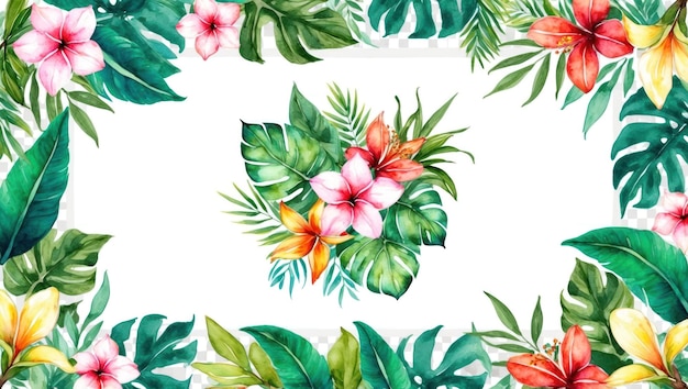 I fiori e le foglie tropicali vivaci sono perfetti per decorazioni botaniche e eventi