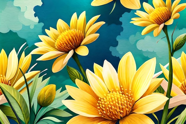 I fiori gialli del sole