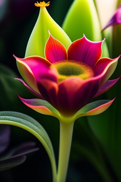 I fiori giganti svelati esplorano la grande scala del fiore della natura