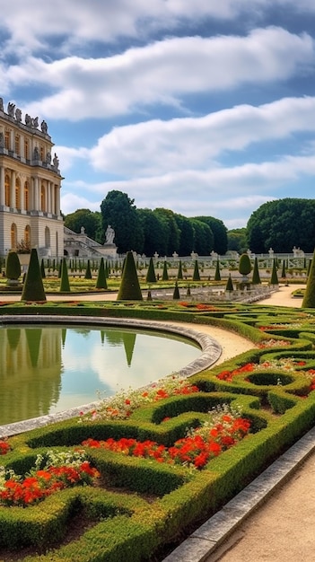 i giardini del palazzo sono circondati da un bellissimo giardino