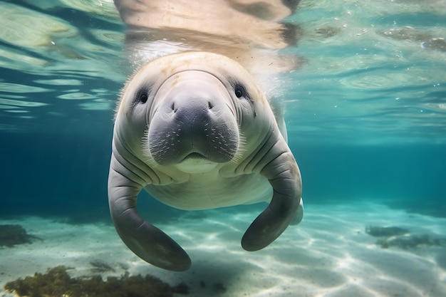 I lamantini incantano dolcemente la fotografia di animali marini