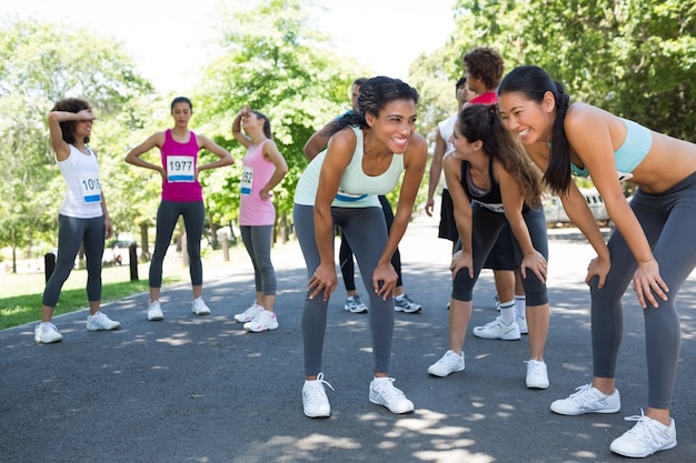 I maratoneti si prendono una pausa