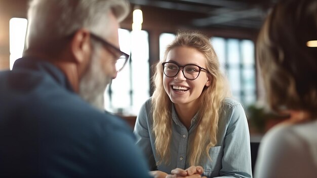 I mentori manager maturi condividono il successo dei progetti online