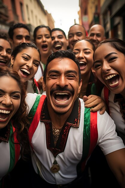 I messicani celebrano il giorno dell'indipendenza nazionale con l'orgoglio delle bandiere e le tradizioni culturali