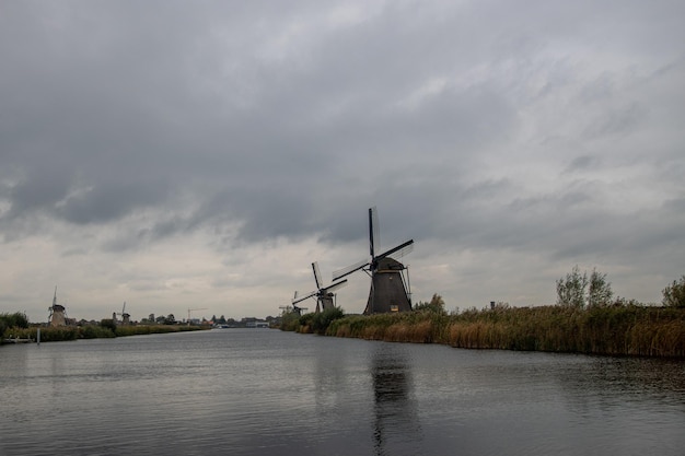 I mulini a vento di Kinderdijk nei Paesi Bassi olanda